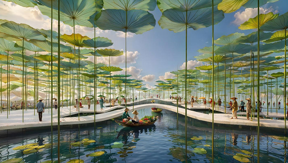 Charmora City tận dụng địa thế tự nhiên để tạo nên hệ thống cảnh quan, tiện ích độc đáo